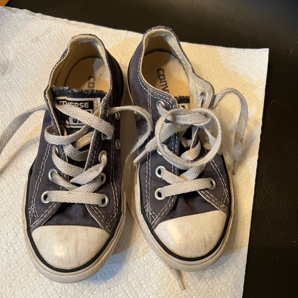 Boys Converse Kids' Dark Gray Canvas Sneakers